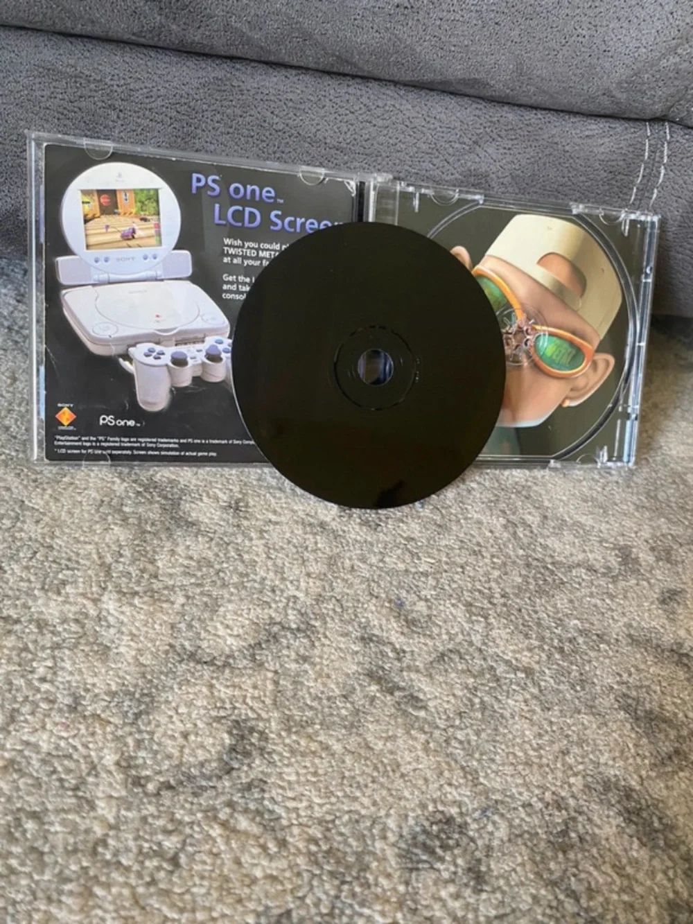 RARE Twisted Metal Black Label Small Brawl PS1 Game Tested Working Condition